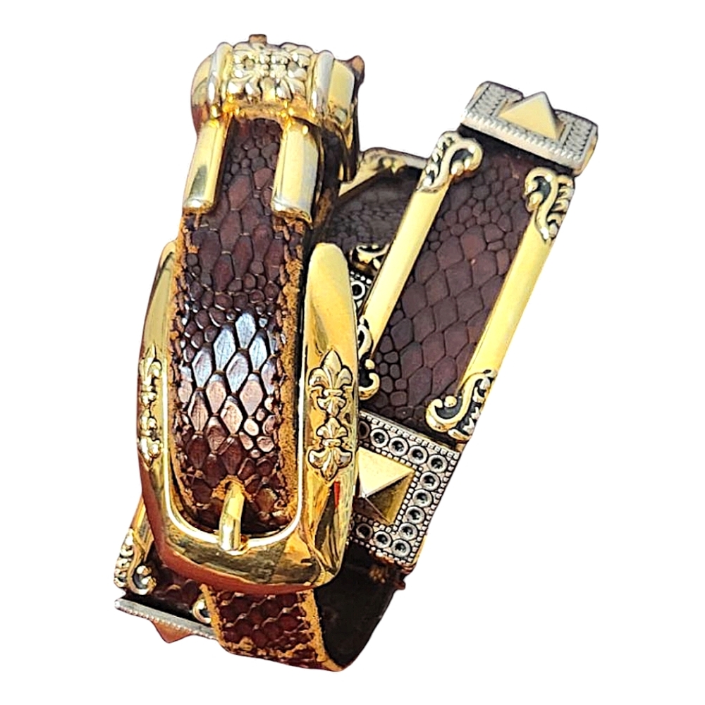 NANNI Made in Milano - Rare Vintage Designer Leather Belt